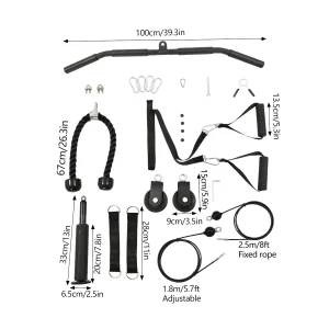 Cable Weight Pulley System Home Gym